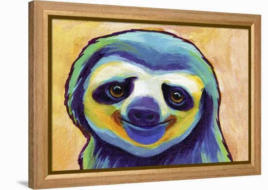 Happy Sloth-Corina St. Martin-Framed Premier Image Canvas