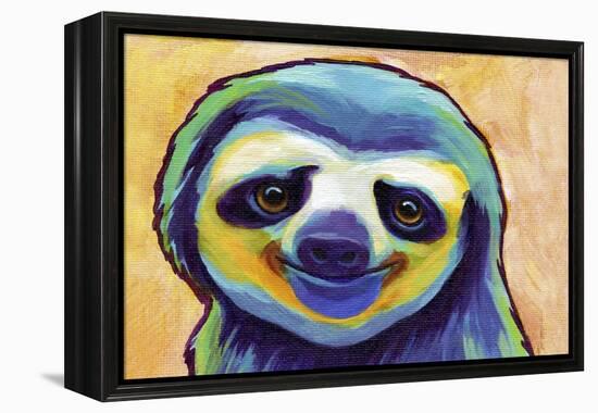 Happy Sloth-Corina St. Martin-Framed Premier Image Canvas