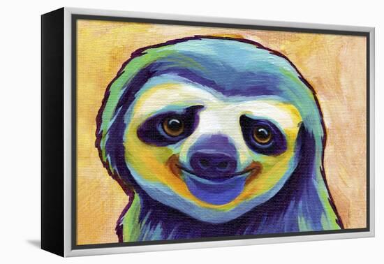 Happy Sloth-Corina St. Martin-Framed Premier Image Canvas