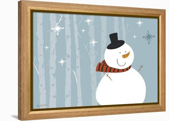 Happy Snowman-Anne Cote-Framed Premier Image Canvas