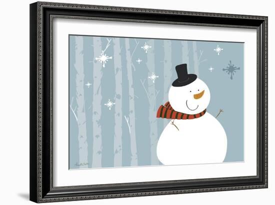 Happy Snowman-Anne Cote-Framed Giclee Print