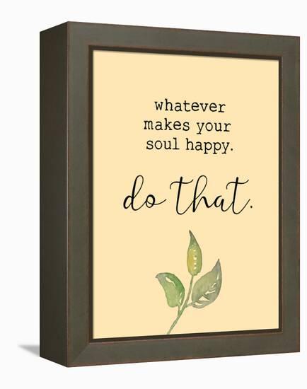 Happy Soul-Victoria Brown-Framed Stretched Canvas