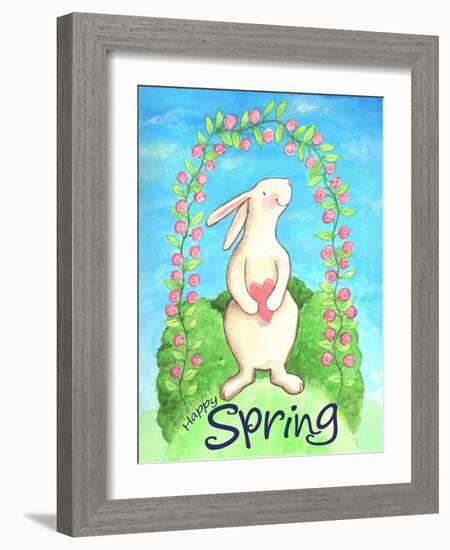 Happy Spring Bunny-Melinda Hipsher-Framed Giclee Print