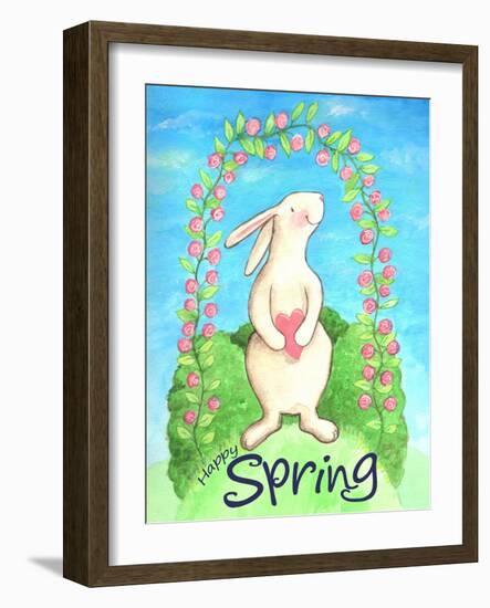 Happy Spring Bunny-Melinda Hipsher-Framed Giclee Print