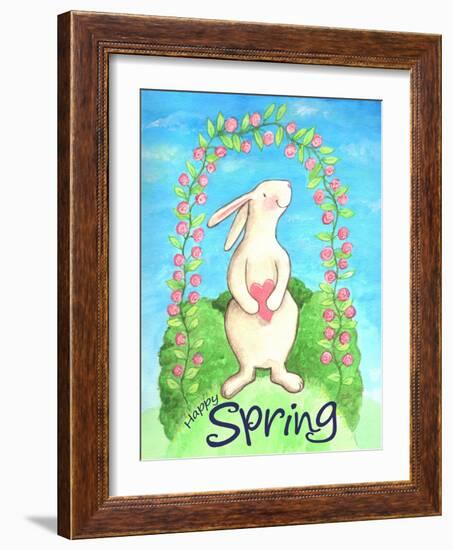 Happy Spring Bunny-Melinda Hipsher-Framed Giclee Print