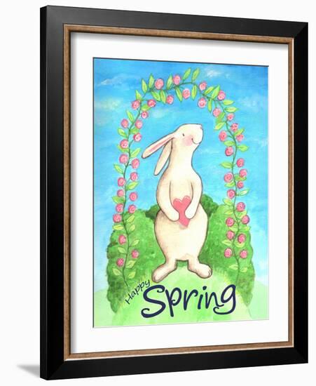 Happy Spring Bunny-Melinda Hipsher-Framed Giclee Print