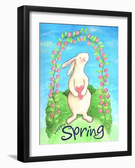 Happy Spring Bunny-Melinda Hipsher-Framed Giclee Print