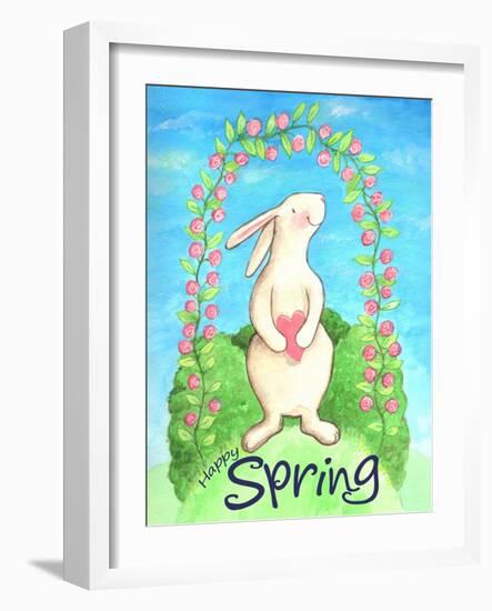 Happy Spring Bunny-Melinda Hipsher-Framed Giclee Print