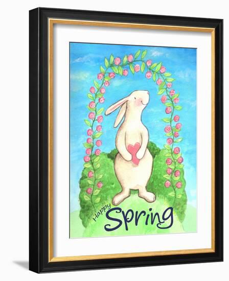 Happy Spring Bunny-Melinda Hipsher-Framed Giclee Print