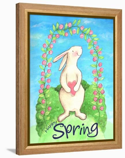 Happy Spring Bunny-Melinda Hipsher-Framed Premier Image Canvas