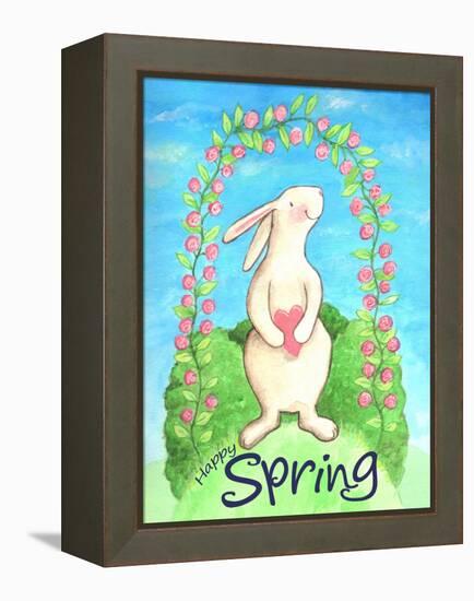 Happy Spring Bunny-Melinda Hipsher-Framed Premier Image Canvas