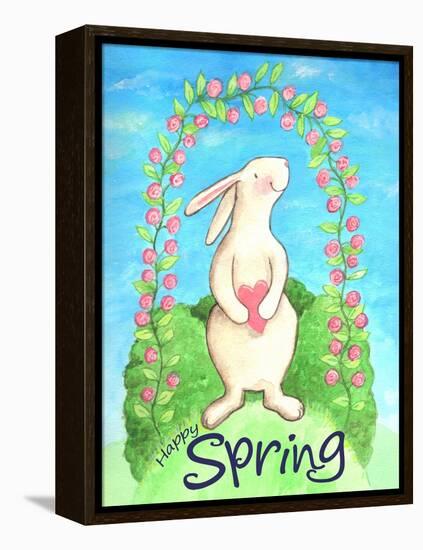 Happy Spring Bunny-Melinda Hipsher-Framed Premier Image Canvas