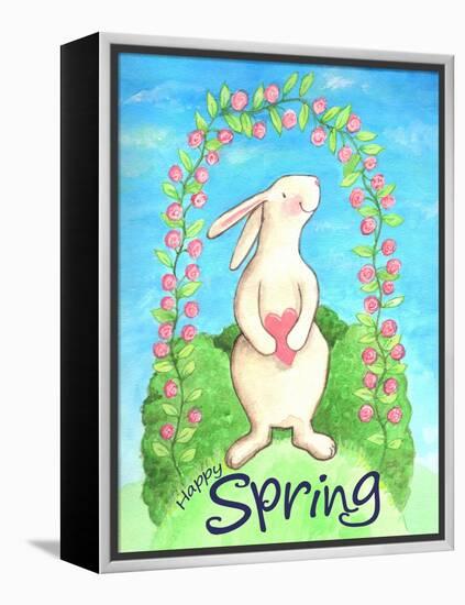 Happy Spring Bunny-Melinda Hipsher-Framed Premier Image Canvas