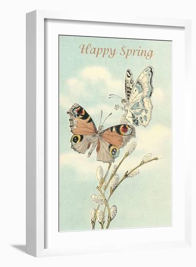 Happy Spring, Butterfly Fairies-null-Framed Art Print