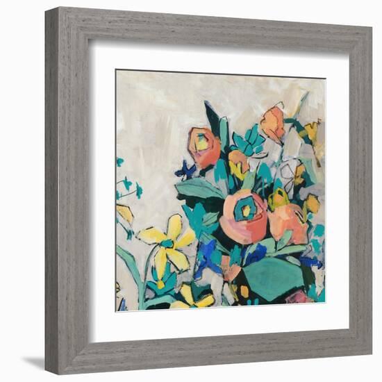 Happy Spring Florals I-Jacob Q-Framed Art Print