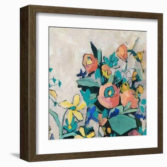 Happy Spring Florals I-Jacob Q-Framed Art Print