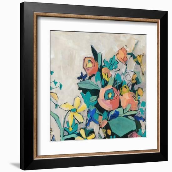 Happy Spring Florals I-Jacob Q-Framed Art Print