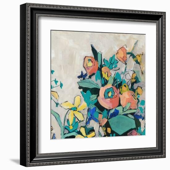 Happy Spring Florals I-Jacob Q-Framed Art Print