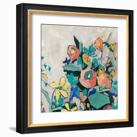 Happy Spring Florals I-Jacob Q-Framed Art Print