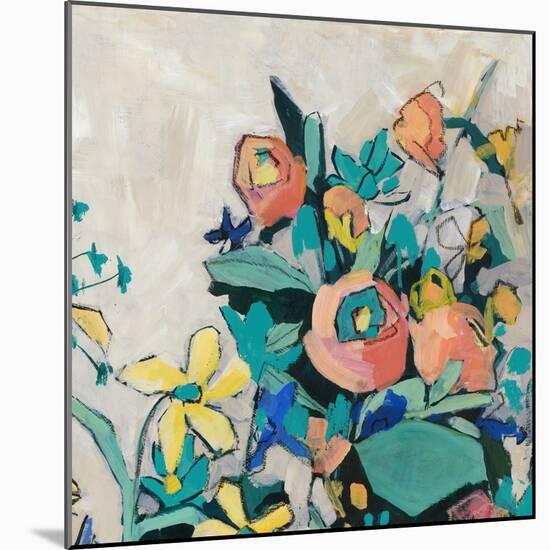 Happy Spring Florals I-Jacob Q-Mounted Art Print