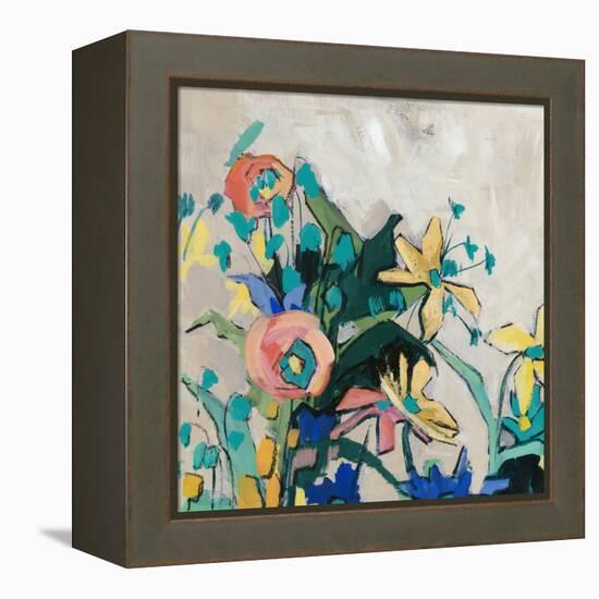 Happy Spring Florals II-Jacob Q-Framed Stretched Canvas