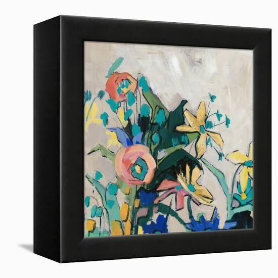 Happy Spring Florals II-Jacob Q-Framed Stretched Canvas