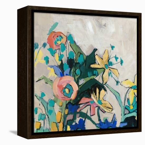 Happy Spring Florals II-Jacob Q-Framed Stretched Canvas