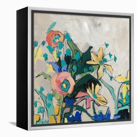 Happy Spring Florals II-Jacob Q-Framed Stretched Canvas