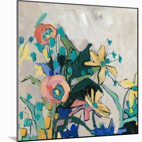 Happy Spring Florals II-Jacob Q-Mounted Art Print