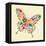 Happy Spring Time Butterfly Composition. File Available-Cienpies Design-Framed Stretched Canvas