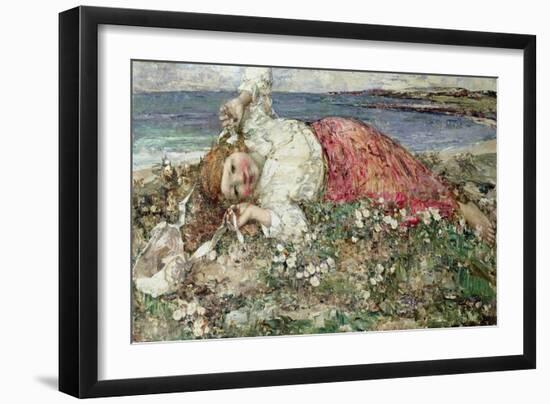 Happy Summer (Oil on Canvas)-Edward Atkinson Hornel-Framed Giclee Print