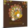 Happy Thanksgiving Beautiful Turkey Card-Alisa Foytik-Mounted Art Print