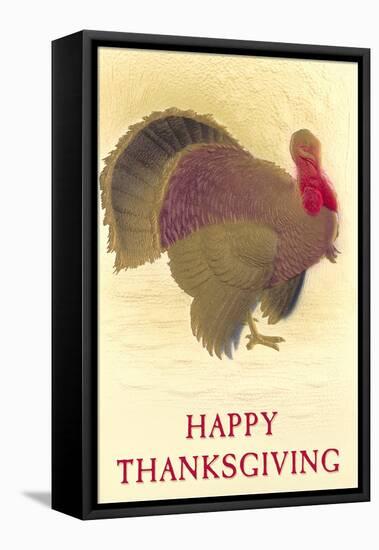 Happy Thanksgiving, Turkey-null-Framed Stretched Canvas