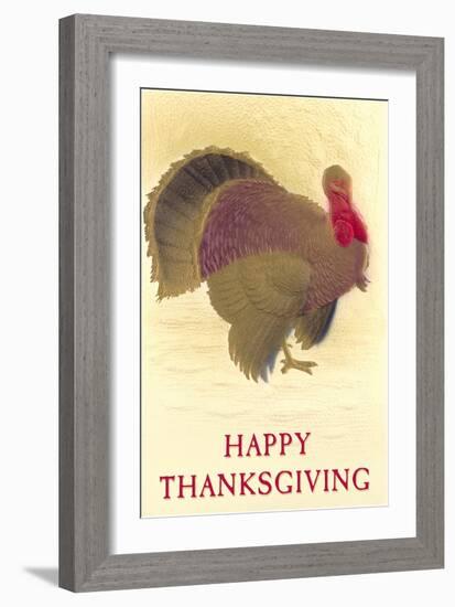 Happy Thanksgiving, Turkey-null-Framed Art Print