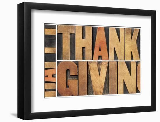 Happy Thanksgiving-PixelsAway-Framed Photographic Print