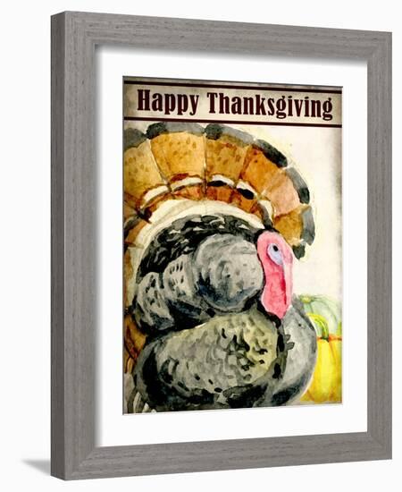 Happy Thanksgiving-Kimberly Allen-Framed Art Print