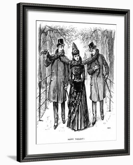 Happy Thought!, 1887-George Du Maurier-Framed Giclee Print