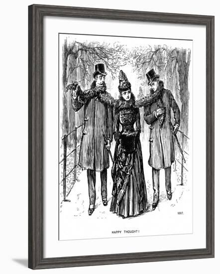 Happy Thought!, 1887-George Du Maurier-Framed Giclee Print
