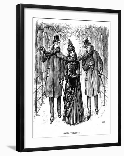 Happy Thought!, 1887-George Du Maurier-Framed Giclee Print