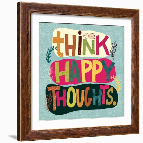 Happy Thoughts II-Cheryl Warrick-Framed Art Print