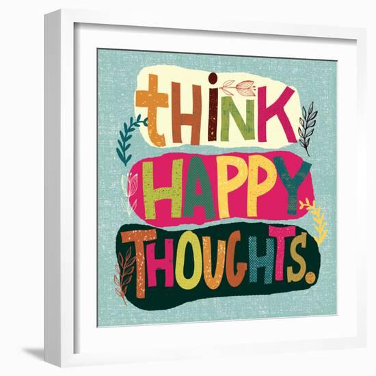 Happy Thoughts II-Cheryl Warrick-Framed Art Print