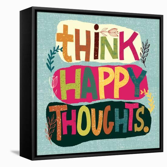 Happy Thoughts II-Cheryl Warrick-Framed Stretched Canvas