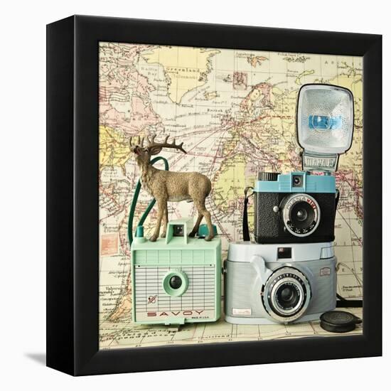 Happy Travels-Susannah Tucker-Framed Stretched Canvas