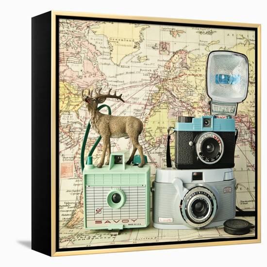 Happy Travels-Susannah Tucker-Framed Stretched Canvas