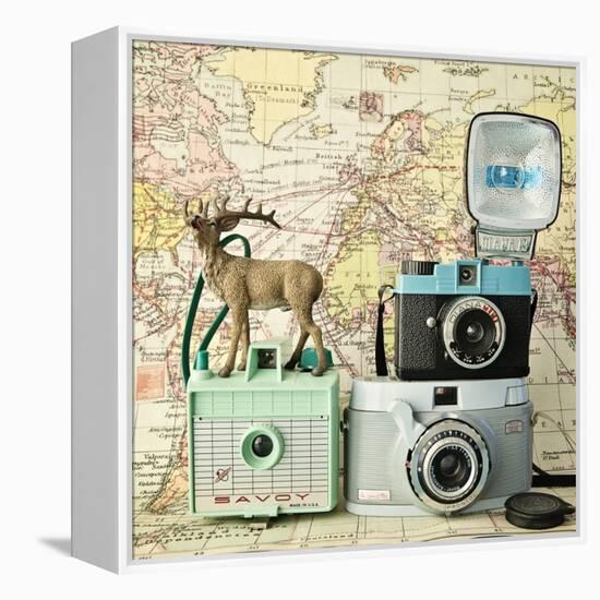 Happy Travels-Susannah Tucker-Framed Stretched Canvas