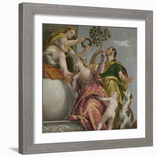Happy Union (From: Four Allegories of Lov), Ca. 1575-Paolo Veronese-Framed Giclee Print