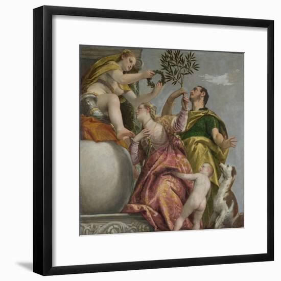 Happy Union (From: Four Allegories of Lov), Ca. 1575-Paolo Veronese-Framed Giclee Print