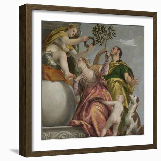 Happy Union (From: Four Allegories of Lov), Ca. 1575-Paolo Veronese-Framed Giclee Print