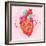 Happy Valentine's Day Card with Heart-karnoff-Framed Art Print