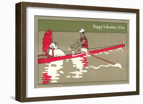 Happy Valentine's Day, Rower and Belle-null-Framed Art Print